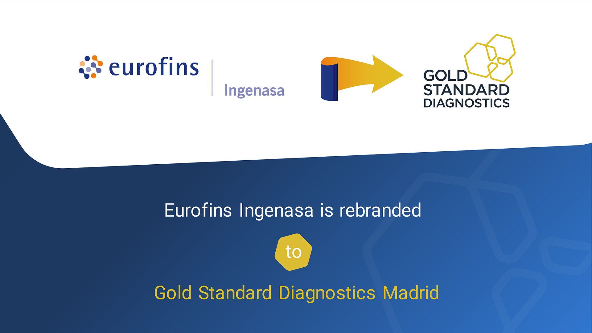 ¡Eurofins Ingenasa cambia de nombre a Gold Standard Diagnostics Madrid! ¡Eurofins Ingenasa cambia de nombre a Gold Standard Diagnostics Madrid!